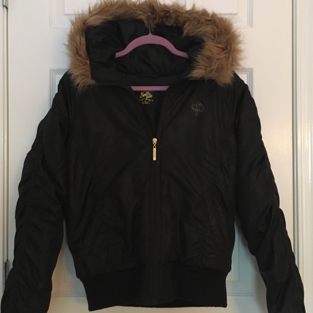 Southpole black puffer jacket size large